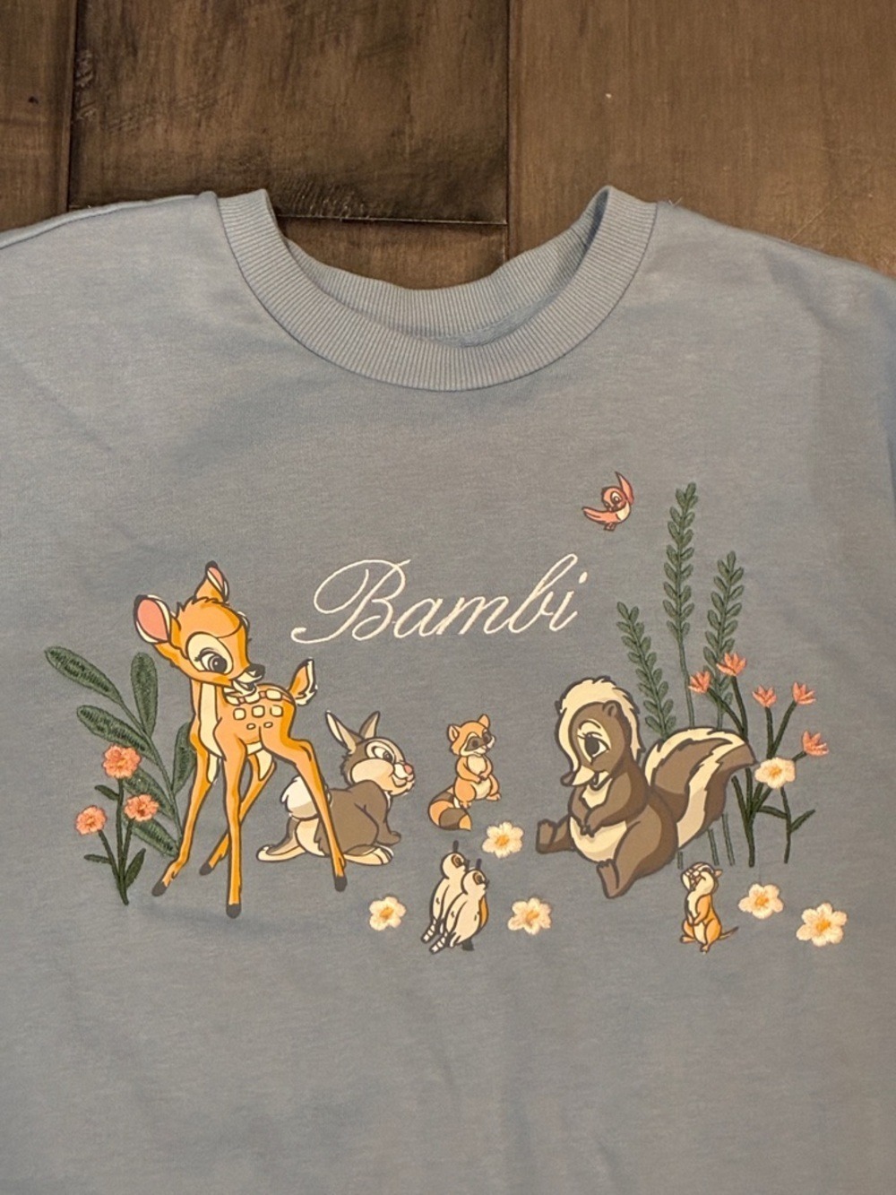 Disney Bambi and His Forest Friends Crewneck Graphic Sweatshirt - Size Medium - Picture 3 of 14